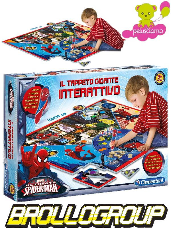 Marvel ultimate Spider-Man tappeto gigante interattivo *00770 gioco per  bambini