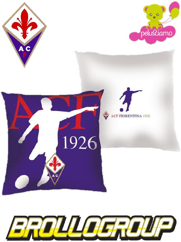 Cuscino arredo calcio prodotto ufficiale A.C.F. Fiorentina  *05253 pelusciamo store