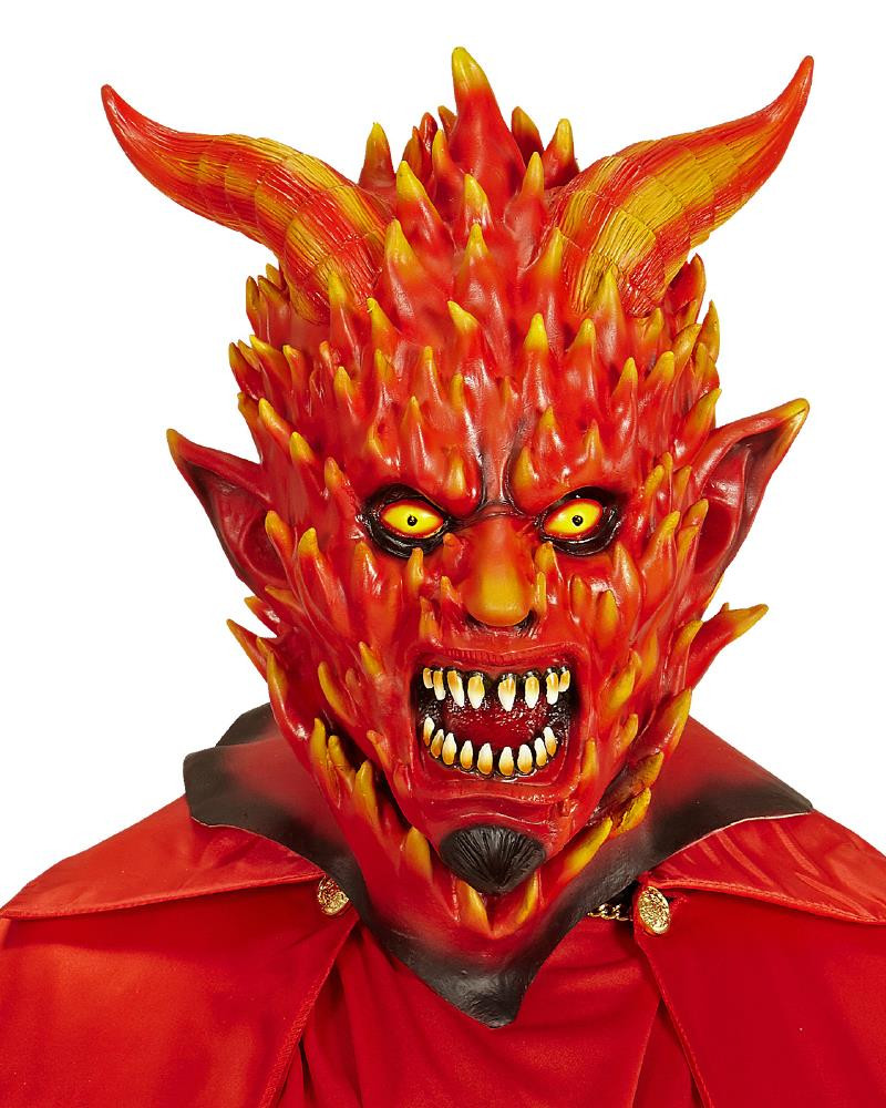 Maschera Diavolo In Fiamme Halloween o Carnevale PS 26183 Pelusciamo Store Marchirolo