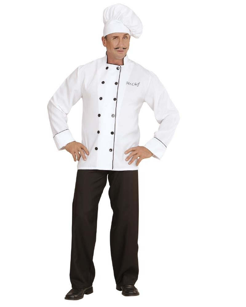 Costume Carnevale Uomo Chef Travestimento da Cuoco PS 26321