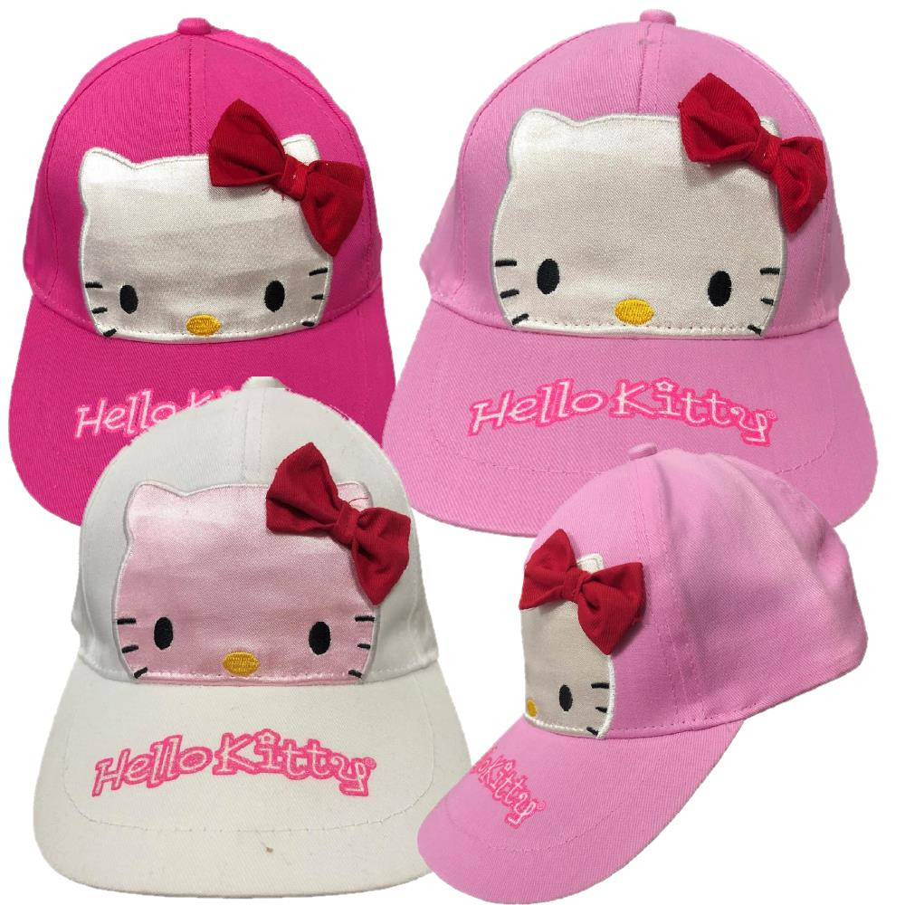 Cappellino Con Visiera Baseball Hello Kitty Fiocco Face PS 08274