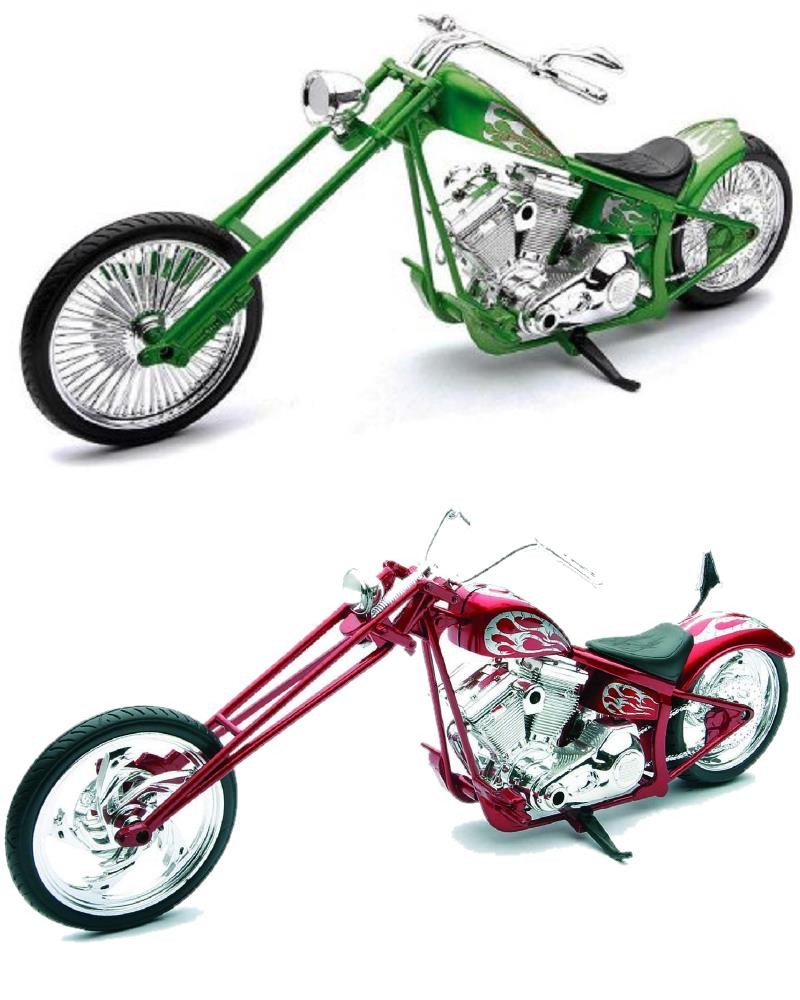 Modellini da collezzione NewRay scala 1:12 moto custom choppers modellismo  statico *15337