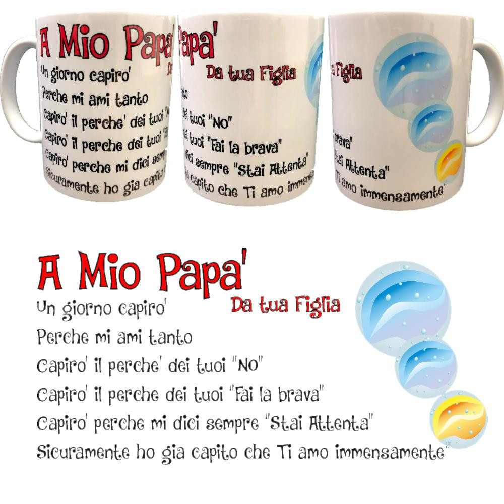 Tazza Con Manico A Mia Figlia Gadget Idea Regalo  PS 09370-69