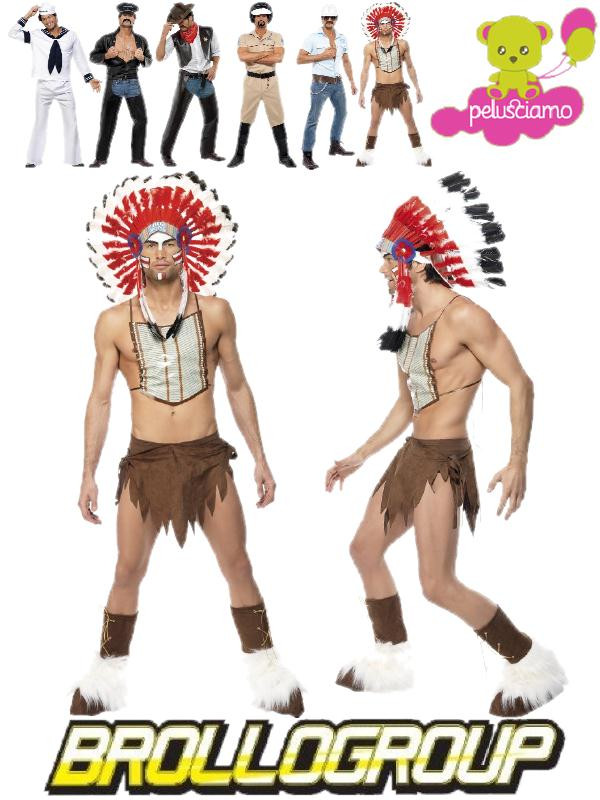 Costume Carnevale Adulto Village People Indiano
