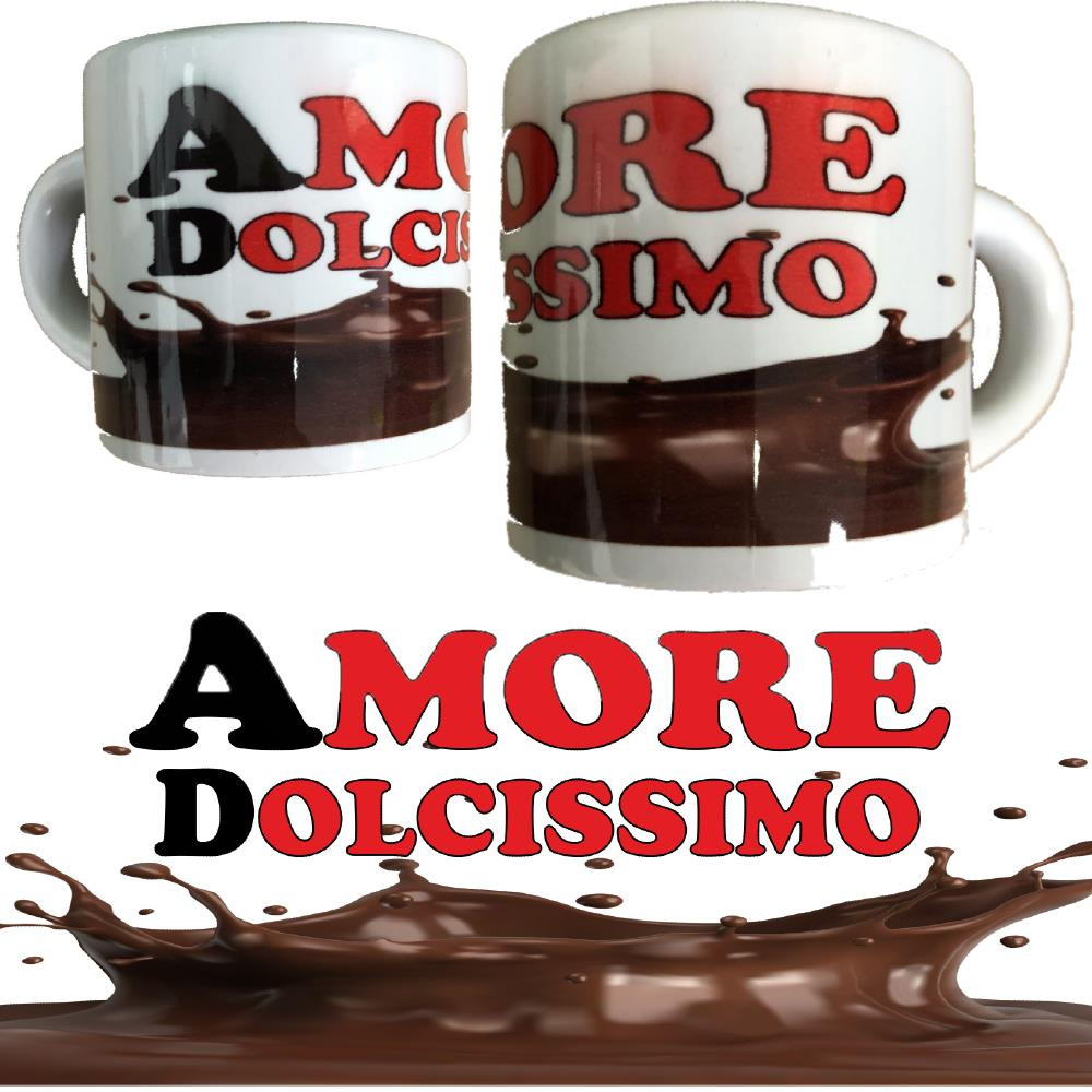 Tazzina da Caffè Amore Dolcissimo PS 10523-0017 Tazzine Personalizzabili Pelusciamo Store Marchirolo