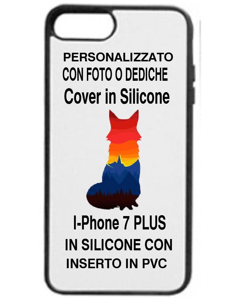 Cover Iphone 7 Plus Silicone Flexy Personalizzabile Con Foto o Dediche PS 11085 Pelusciamo Store Marchirolo