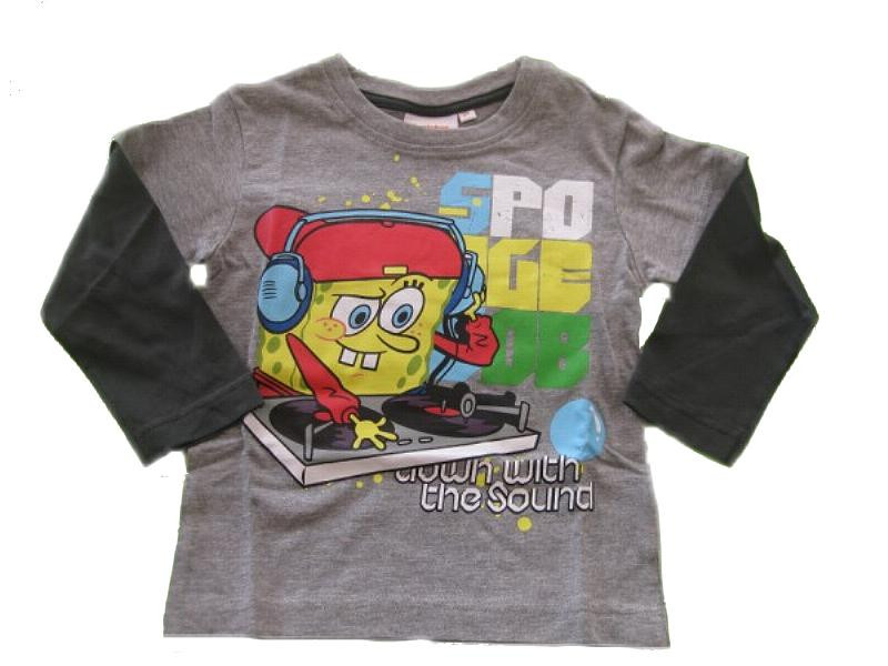 Maglietta Maniche Lunghe Bimbo Spongebob DJ Maglia Bambino | pelusciamo.com