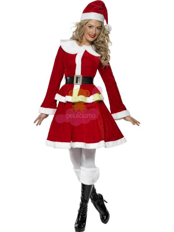 Costume Miss Babbo Natale Donna -   Vestito Babba Natale 