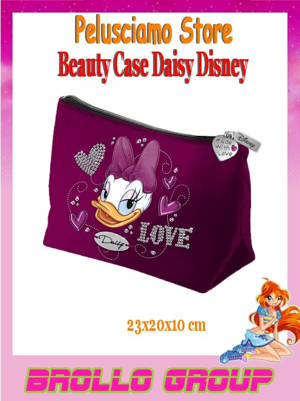Beauty Case Nero Portatrucchi Daisy Disney paperina