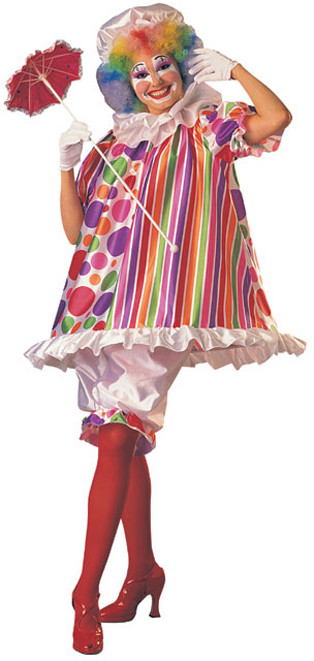 Costume Carnevale Donna Pagliaccio clown travestimento Betty Bride