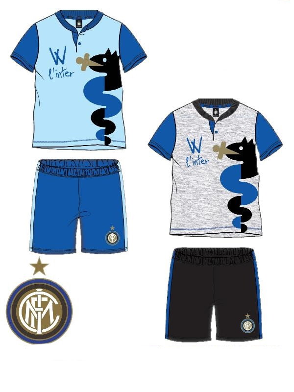 Pigiama Corto Bambino Bimbo Fc Internazionale abbigliamento ufficiale Inter | pelusciamo.com