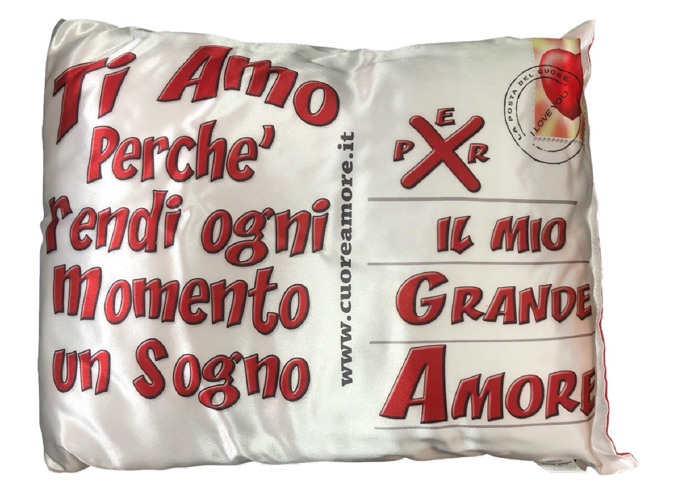 Cuscino X Il Mio Grande Amore Ti Amo Sogno 40x30 cm PS 21303 Pelusciamo Store Marchirolo (VA) TEL 377 4805500