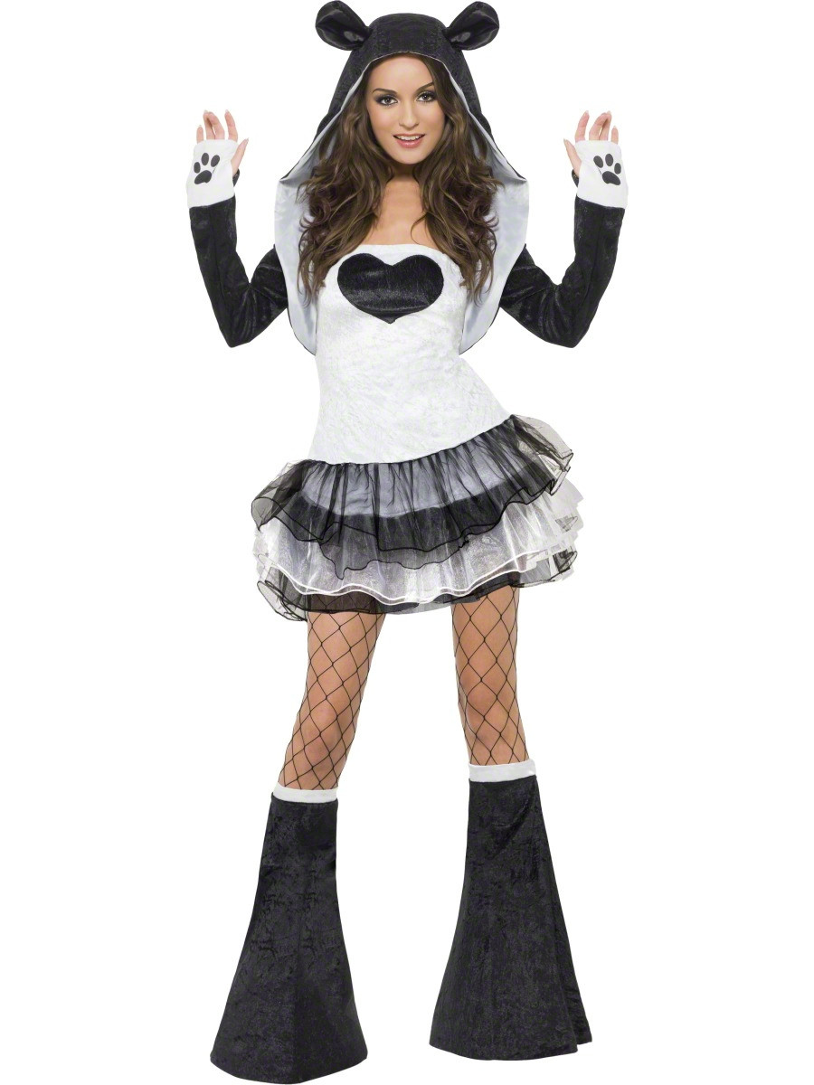 Costume Carnevale Donna Animale Panda Tutu' Dress Smiffys PS 17526