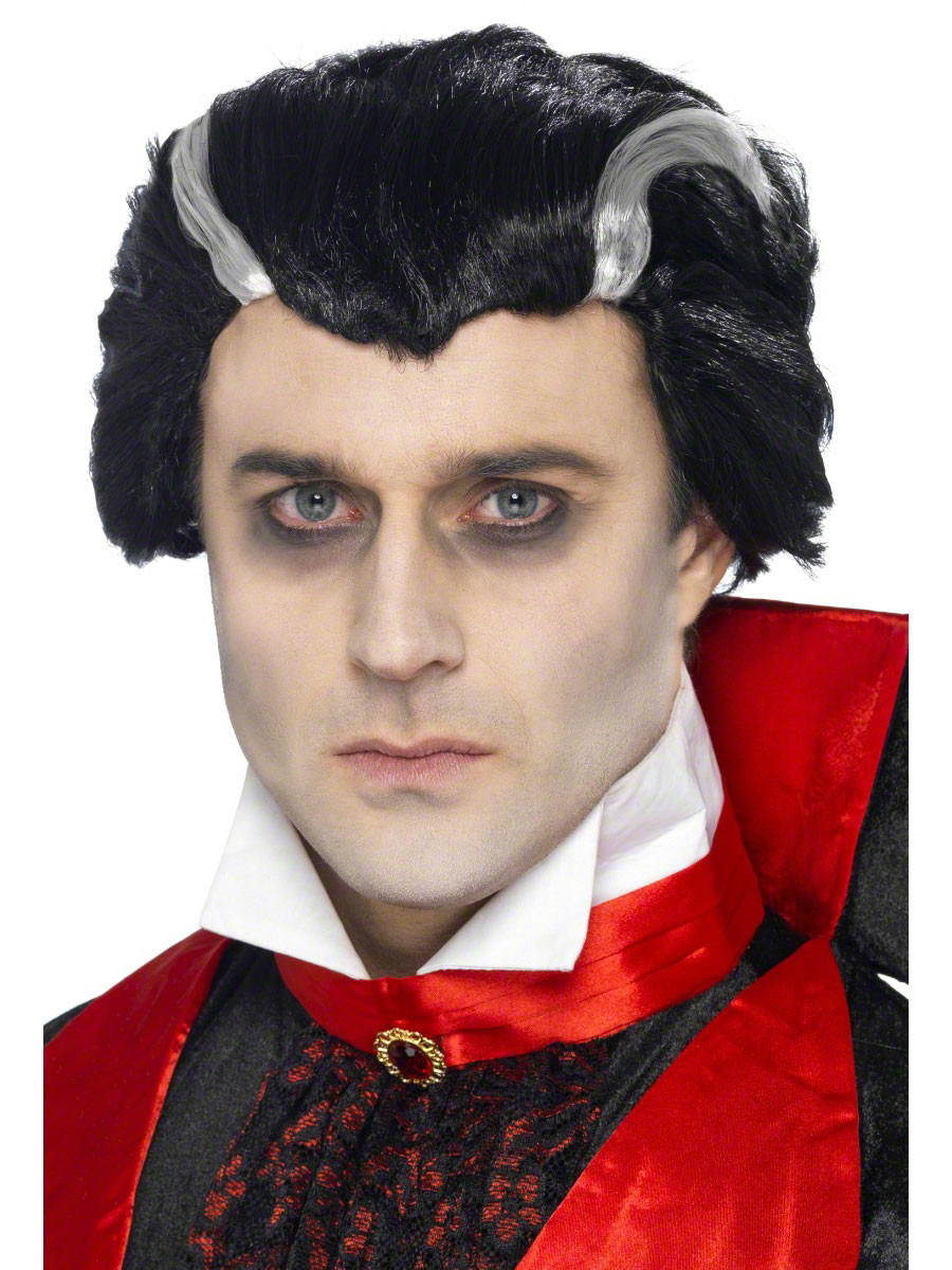 Parrucca Uomo Halloween Carnevale Conte Vlad, Dracula *18699 smiffys 