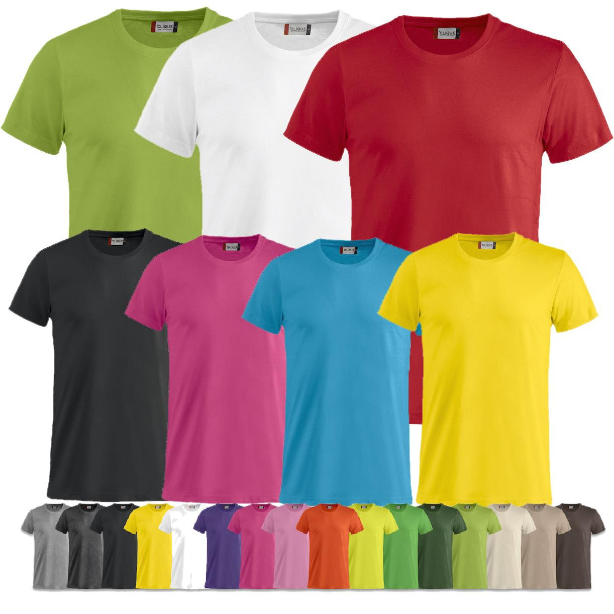 T-shirt Unisex Cotone Pettinato Colletto Elasticizzato, Personalizzabile PS 27431-BASE