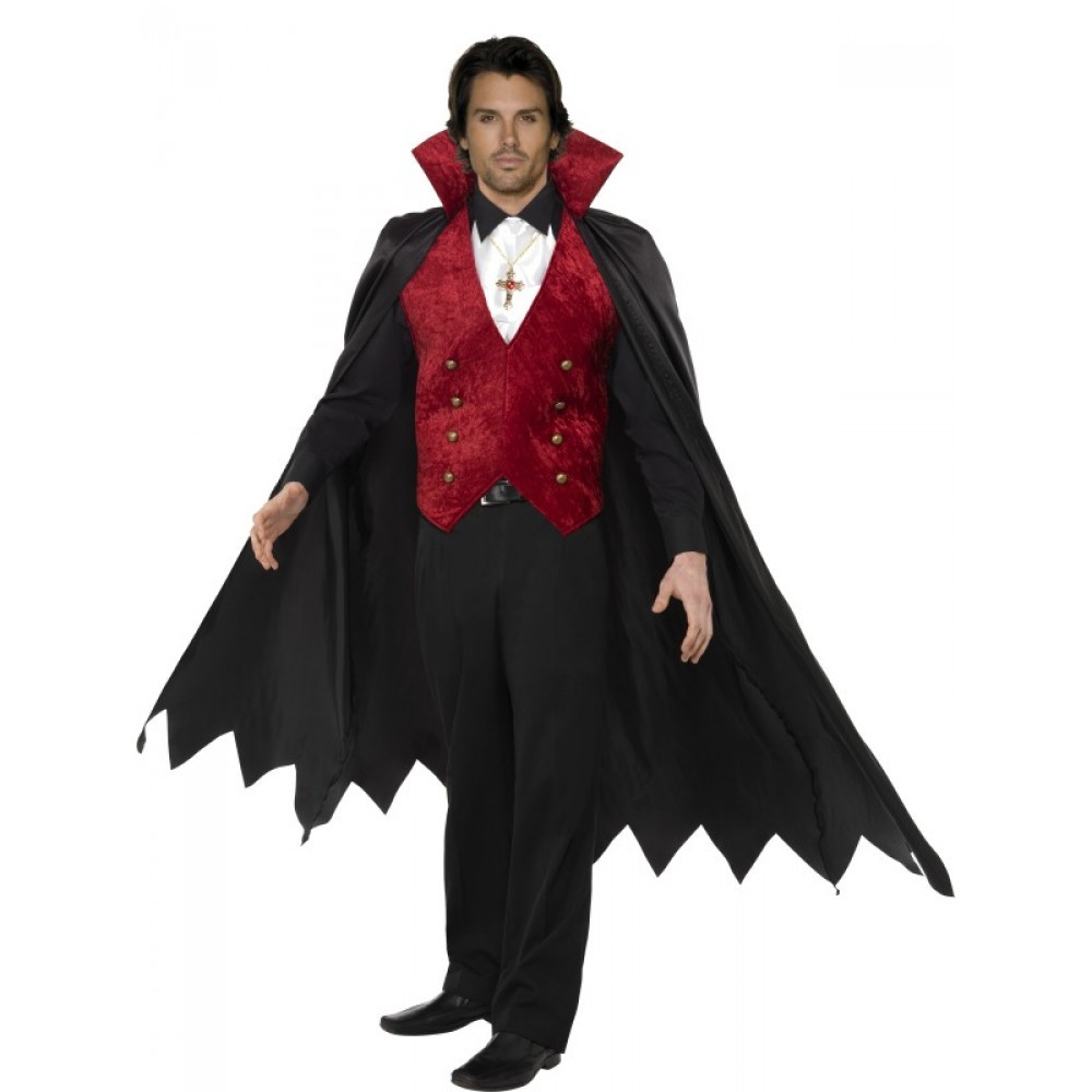 Costume Halloween Carnevale Adulto Vampiro Conte Dracula Smiffys