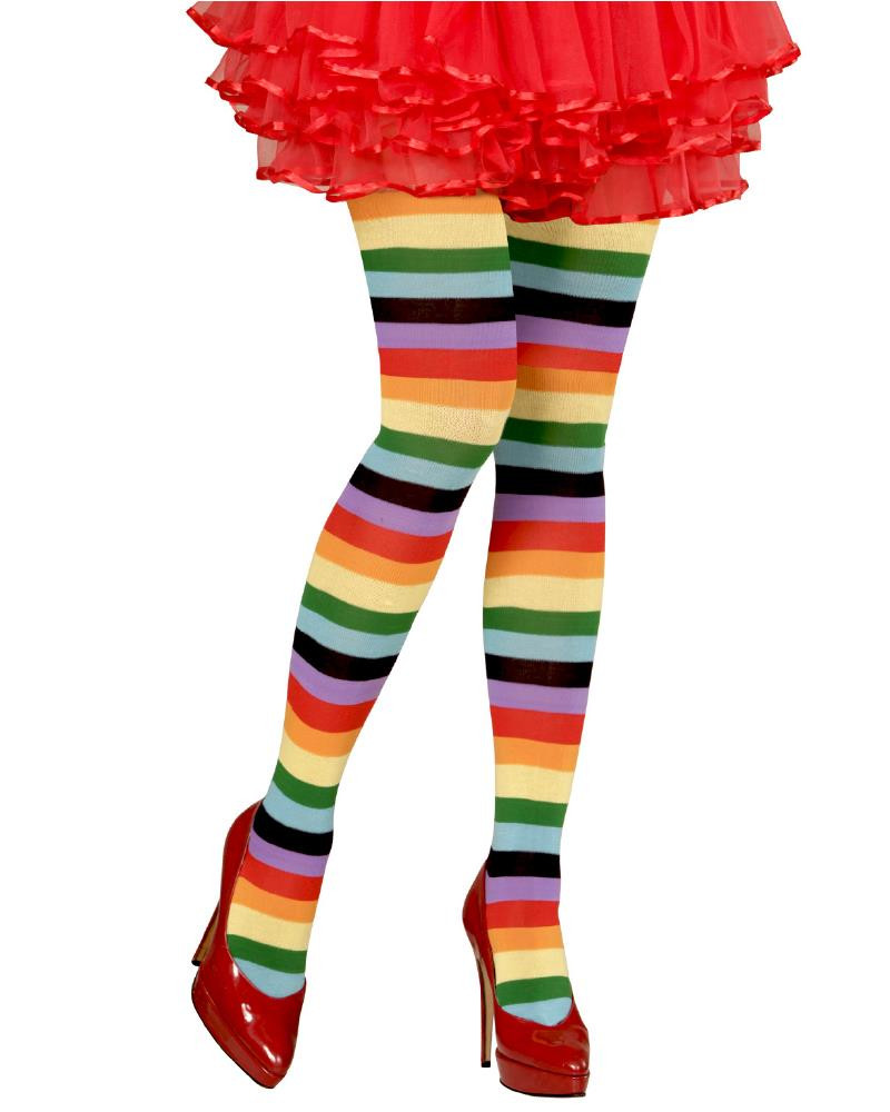 Collant Arcobaleno A Righe Per Costume Carnevale PS 10115 Pelusciamo Store Marchirolo