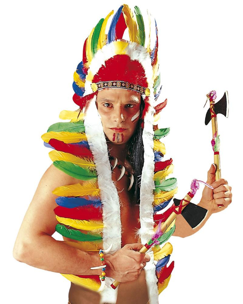 Accessorio Costume Carnevale Copricapo Piume Indiano Maxi PS 05252 Pelusciamo Store Marchirolo
