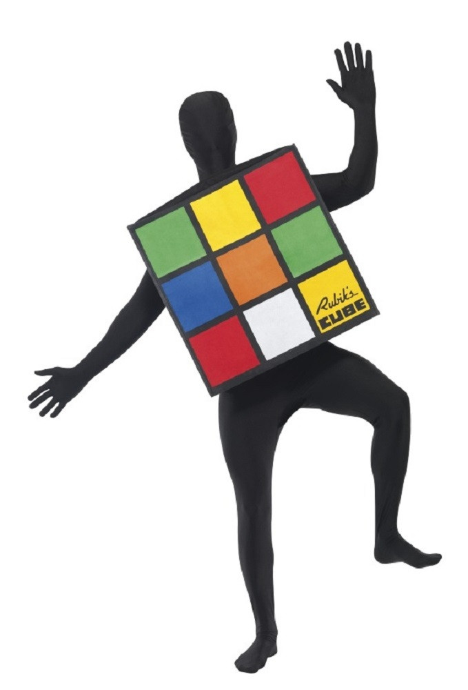 Costume Carnevale Adulto Cubo Rubik travestimento smiffys  | pelusciamo.com