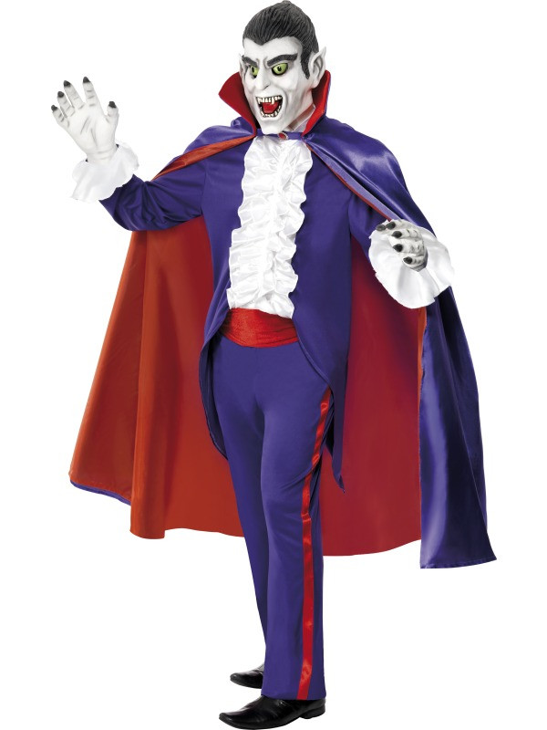 Costume Halloween Carnevale Adulto Conte dracula Vlad vampiro 