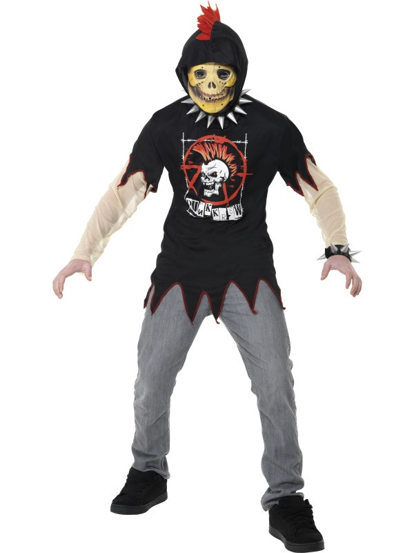 T-Shirt Maglietta Costume Scheletro Halloween Bambino smiffys