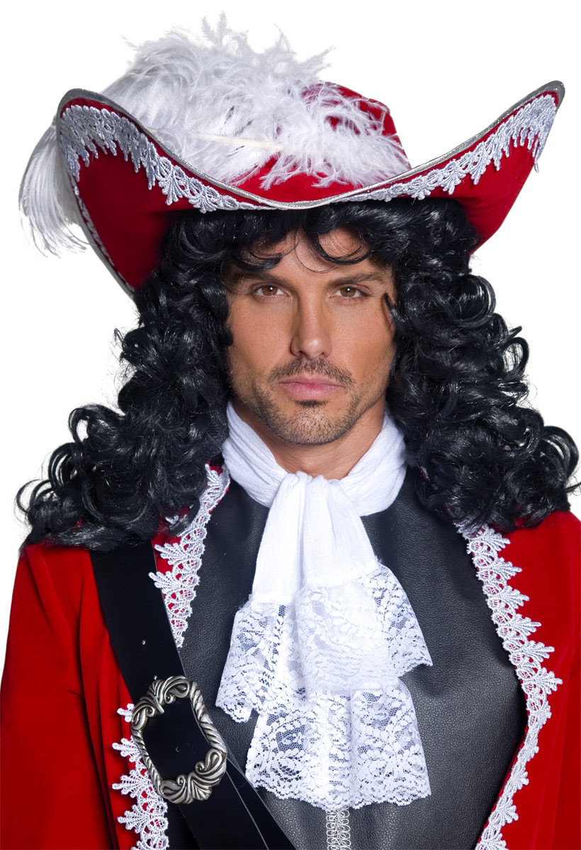 Cappello per Costume Carnevale Adulto Pirata Rosso
