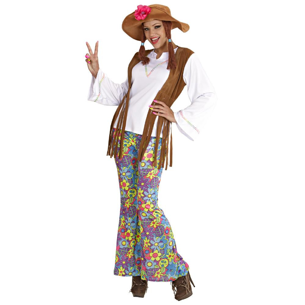 Costume Carnevale Donna Hippie Woodstock Figli Dei Fiori PS 35524 Pelusciamo store Marchirolo