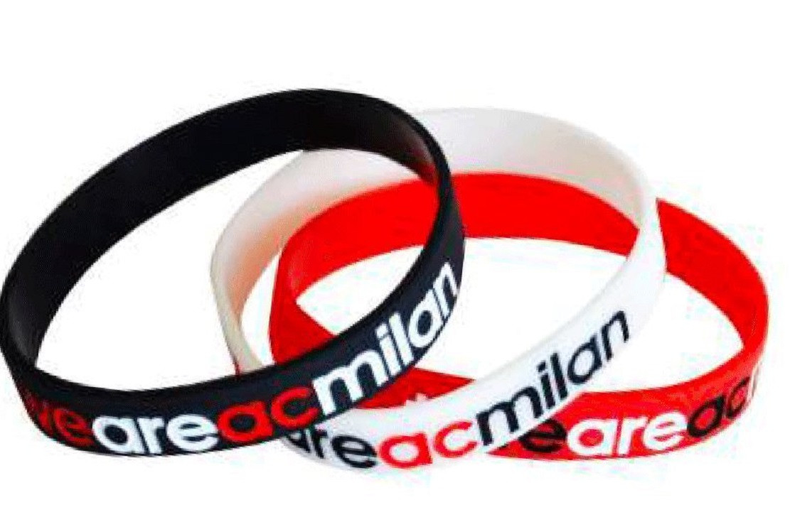 Kit 3 braccialetti In Silicone We Are AC Milan PS 00912 Pelusciamo Store Marchirolo