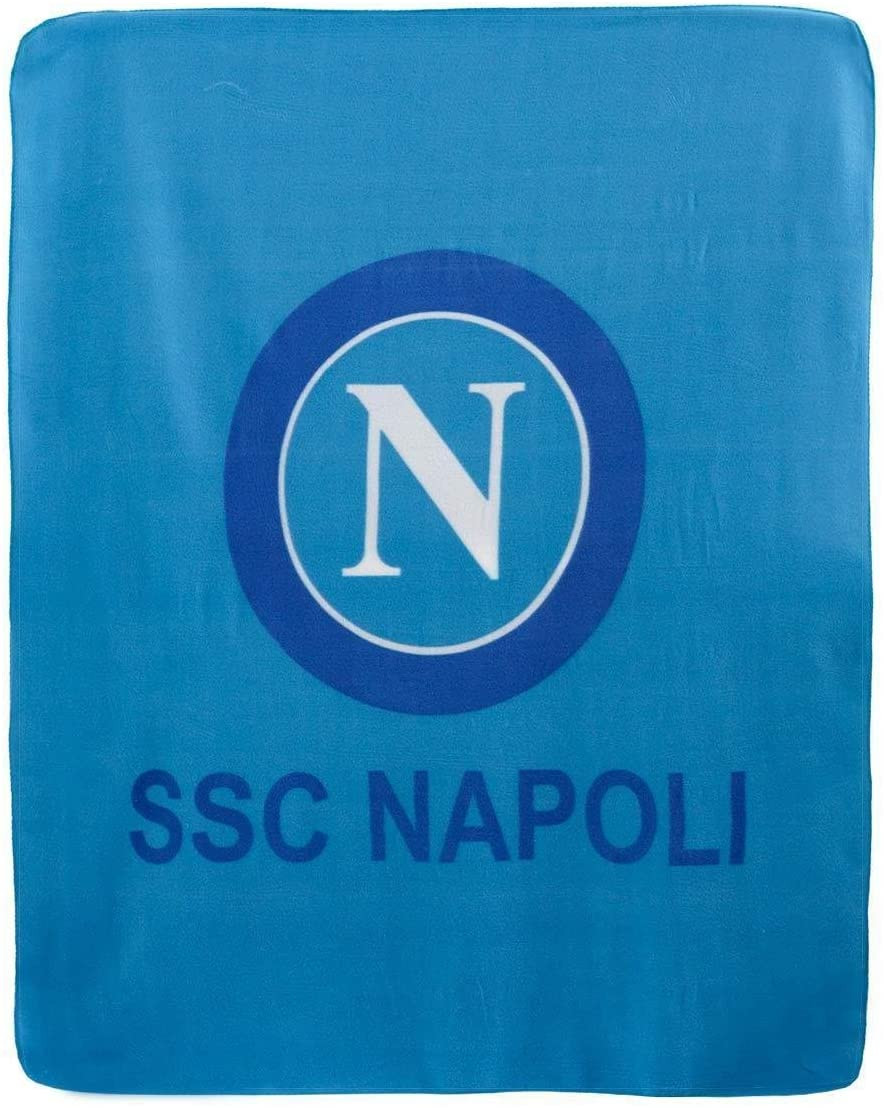 Plaid SSC Napoli Caldo Pile Calcio 130x160 cm.Prodotto Ufficiale PS 14152
