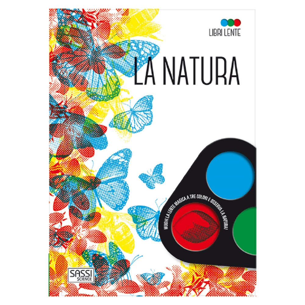 Libro educativo La Natura con lente PS 07090 Libri Educativi PELUSCIAMO STORE