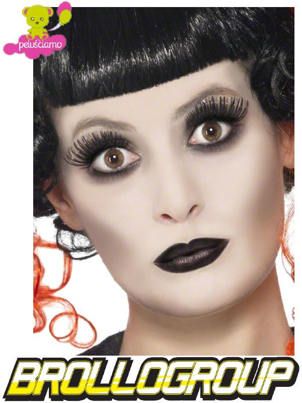 Make Up Halloween Carnevale trucco Gotico con ciglia accessorio smiffys