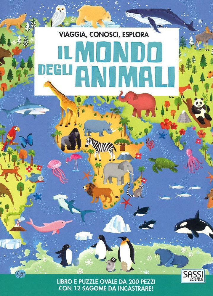 Il Mondo Degli Animali Viaggia, conosci, esplora. PS 07095 Libri Educativi PELUSCIAMO STORE