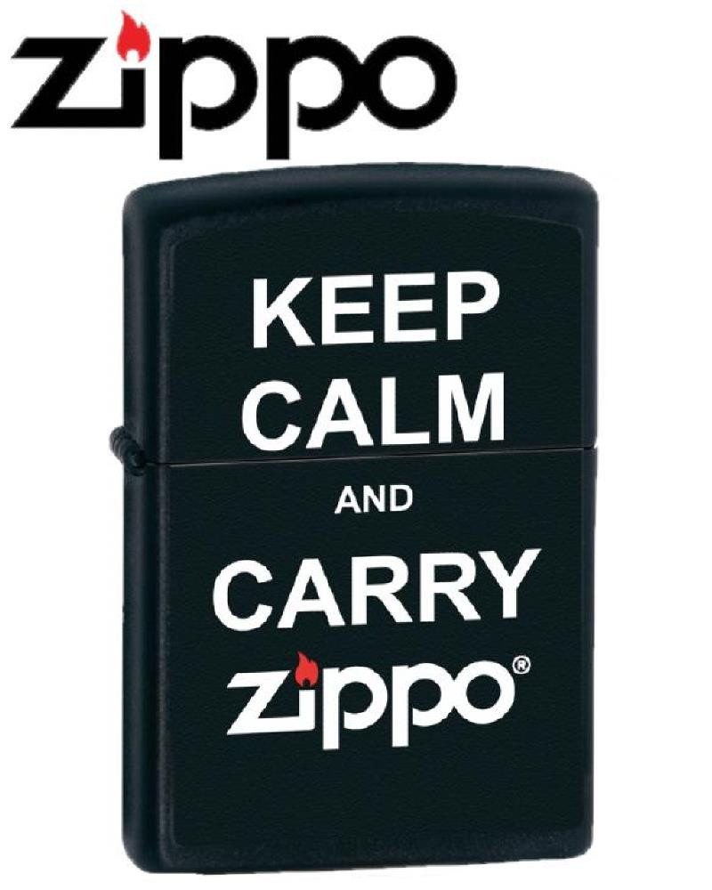 Accendino Zippo Keep Calm And Carry 14M007 *20361 pelusciamo store