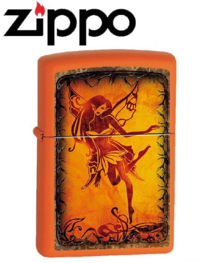 Accendino Zippo grunge fairy fatina arancio 14M005 *20355 pelusciamo store