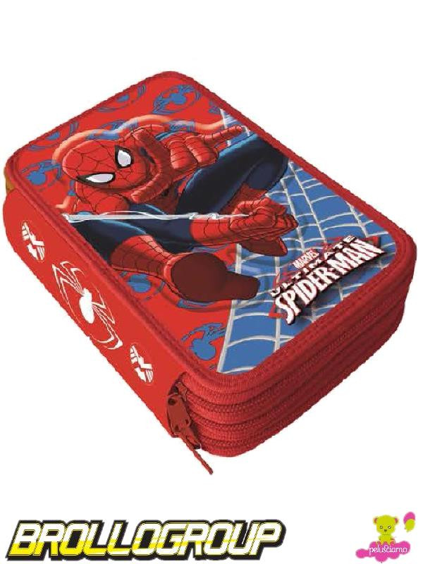 Astuccio Scuola 3 cerniere Marvel Spiderman colori fila giotto *00687 | Pelusciamo.com