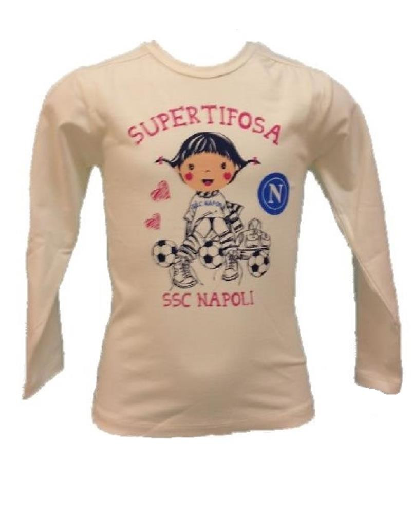 T-shirt Manica Lunga Bimba Supertifosa Napoli calcio PS 16375