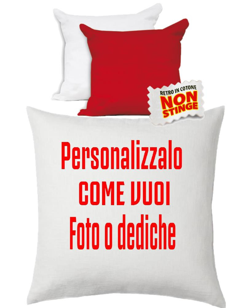 Mini Cuscino Personalizzabile Bianco Rosso 17 cm PS 12904 Gadget Personalizzato Pelusciamo Store Marchirolo (VA) Tel 0332 997041