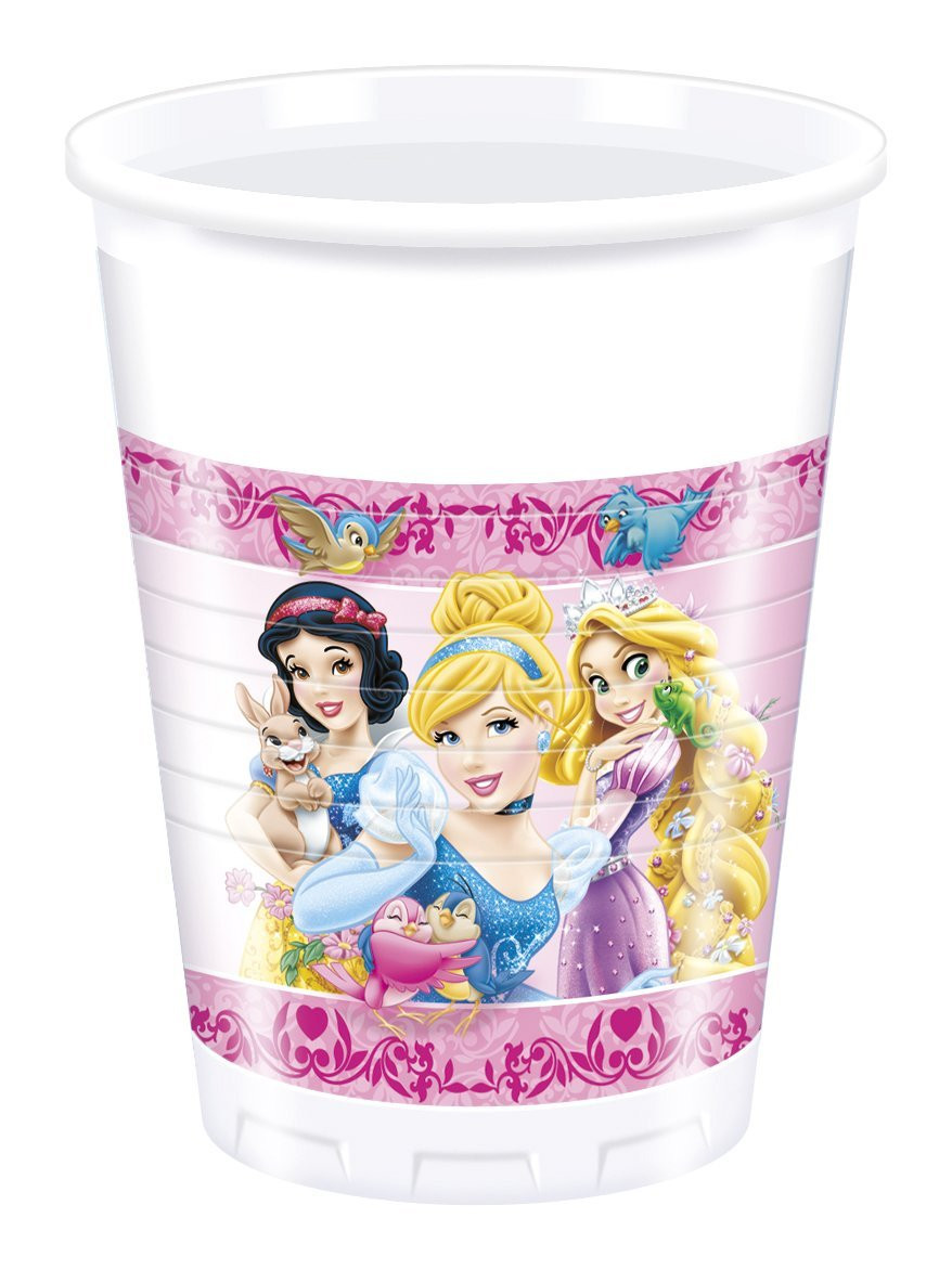 Set 10 Bicchieri Plastica Principesse Disney *10671 | Pelusciamo.com