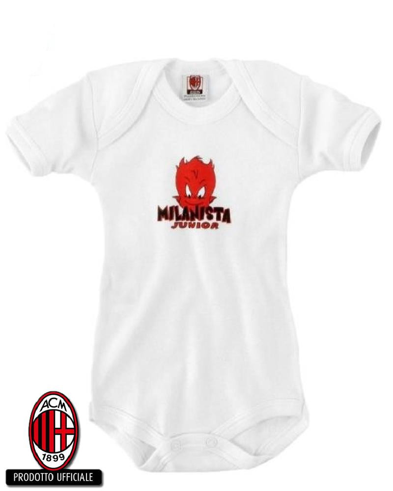 Body neonato bimbo Ac Milan abbigliamento tifosi squadre calcio *19608