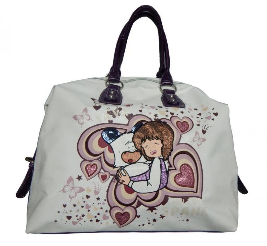 Borsa Grande Ecopelle Hello Spank e Aika, Beautiful bag Shopping with 2 handles,