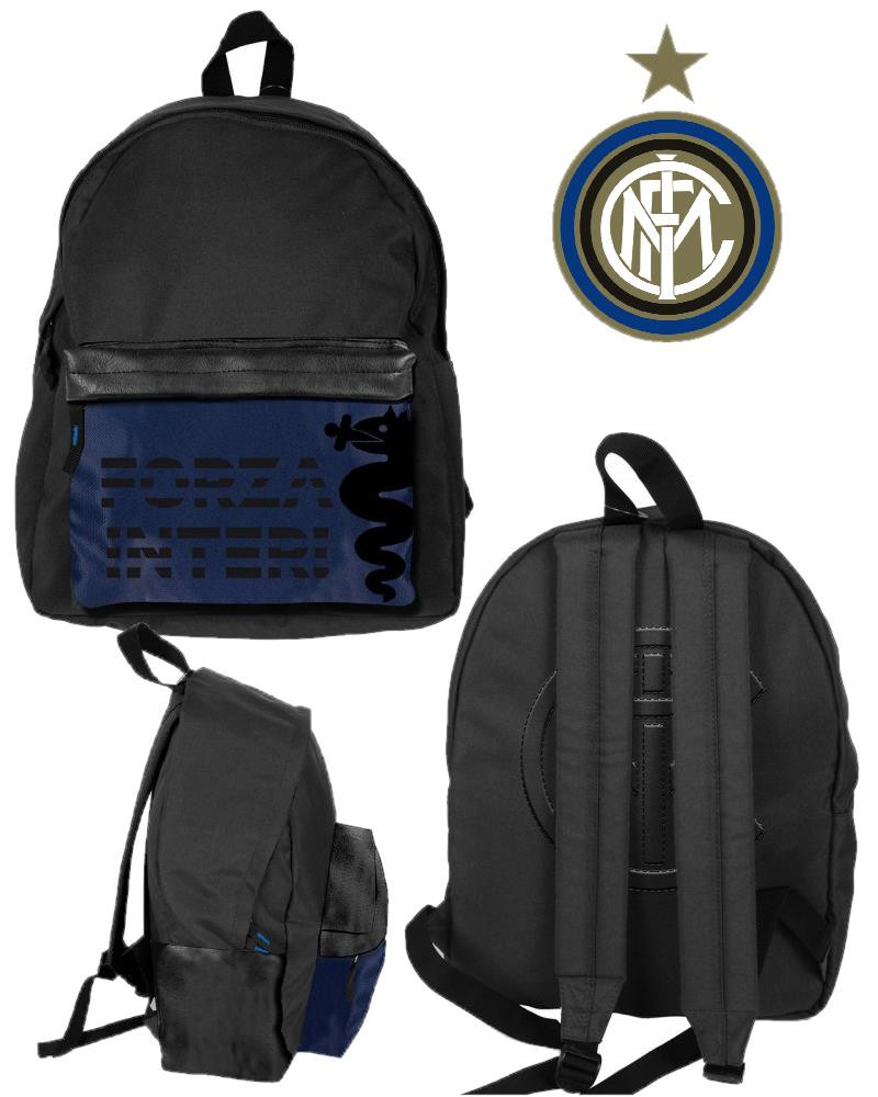 Zaino grande morbido Inter prodotto ufficiale F.C Internazionale 03950 pelusciamo store gadget idea regalo