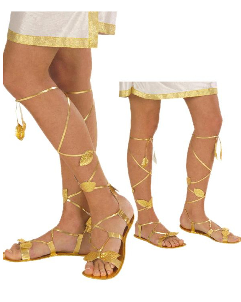 Sandali Oro per Costume Carnevale Romana, Egiziana, Greca e Fatina   | pelusciamo store