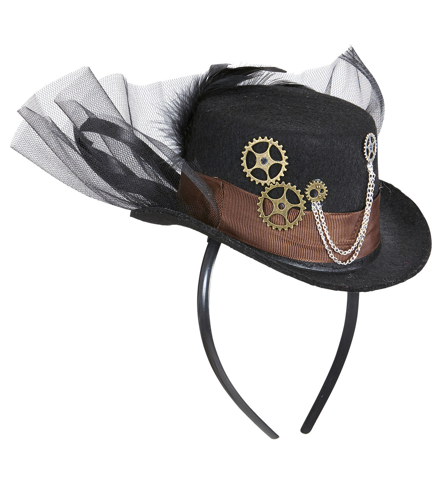 Mini Cappellino Cilindro Steampunk, Accessorio Carnevale  |  pelusciamo store