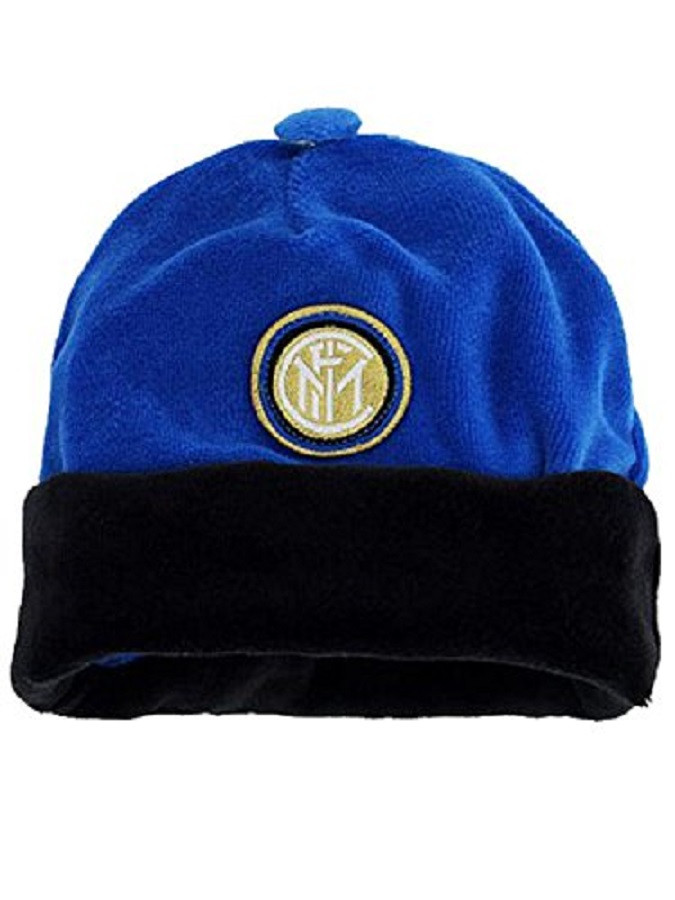 Cappellino neonato in ciniglia ufficiale Inter Internazionale *00870