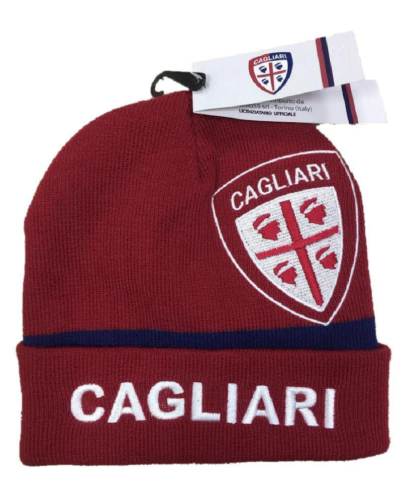 Berretto invernale ricamato Cagliari calcio 04509 cappello ufficiale