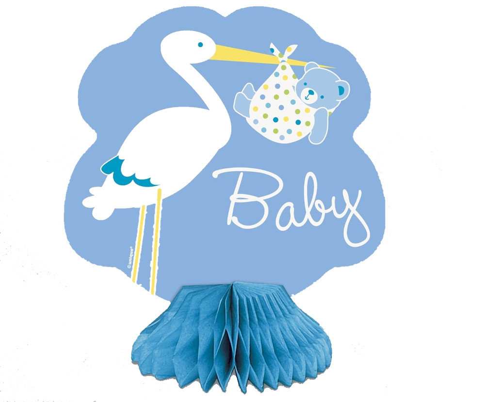 4 Centrotavola Carta  Nascita Bimbo , Cicogna  Baby Shower *05201 | Pelusciamo.com