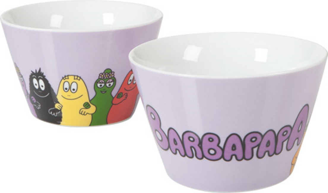 Ciotola tazza in ceramica lilla - serie animata Barbapapà | Pelusciamo.com