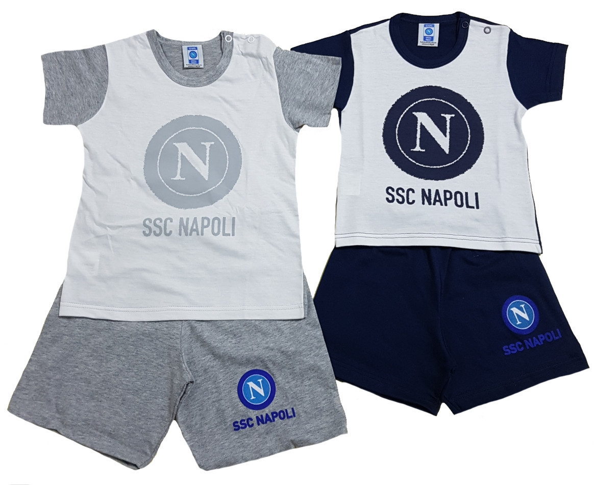 Completo neonato 2 pezzi SSC Napoli calcio PS | Pelusciamo.com
