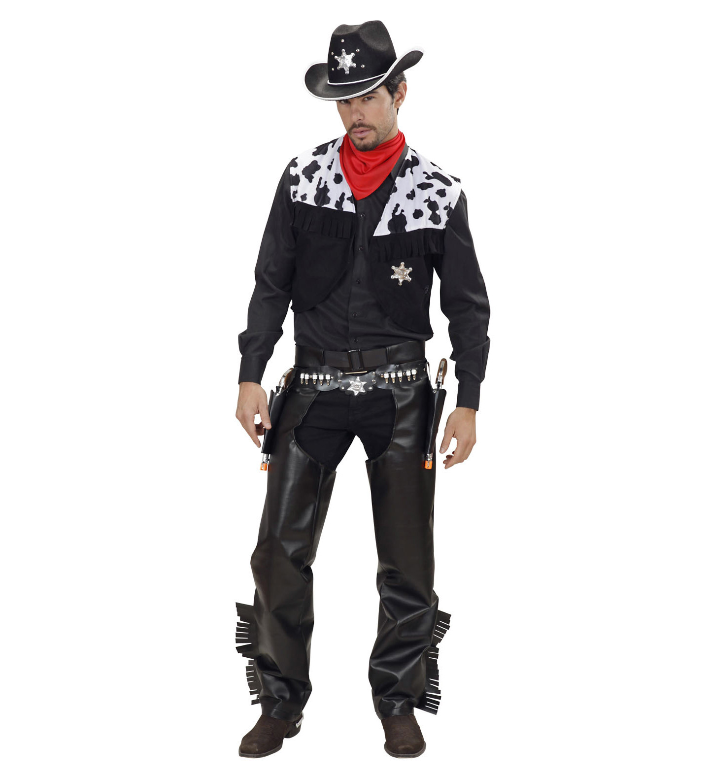 Costume Carnevale Adulto CowBoy , serie Far West Pelusciamo store marchirolo