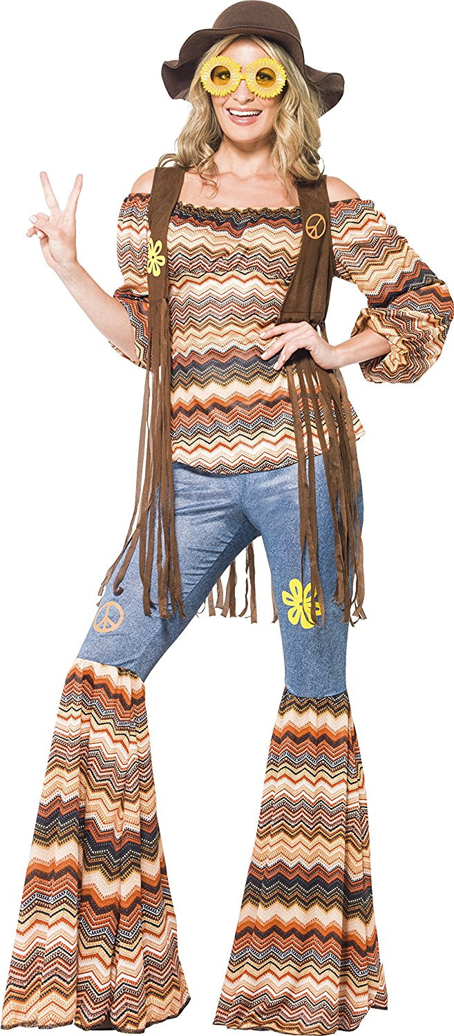 Costume Carnevale  Donna Hippie anni 60 , Harmony *24850 | Pelusciamo.com